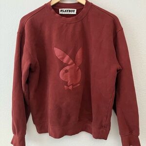 PacSun X Playboy Women’s Size Small Burgundy Sweatshirt